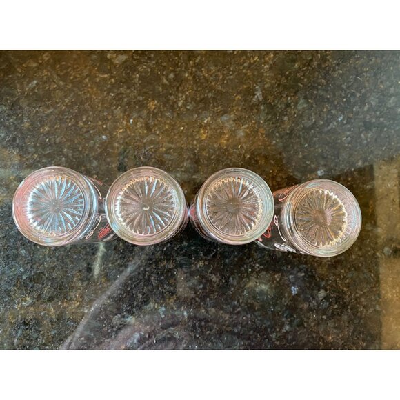 Pink and Red 5" Swirl Juice Glasses, Valentines Day, (Qty. 4) - Picture 7 of 7